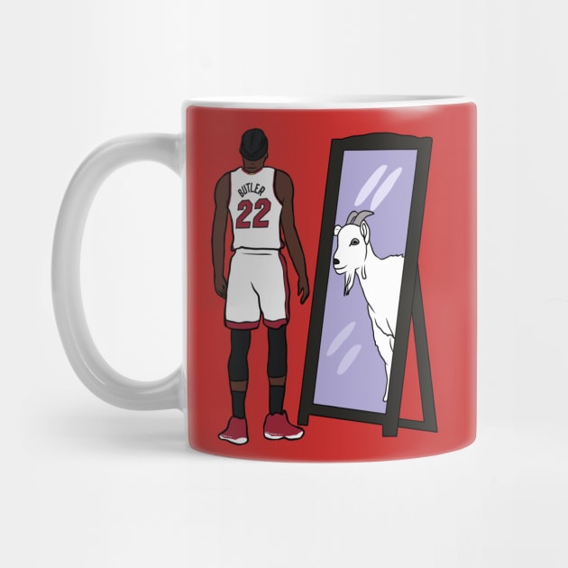 Jimmy Butler Mirror GOAT by rattraptees